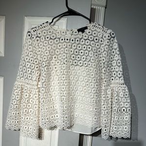 JCrew eyelet lace top